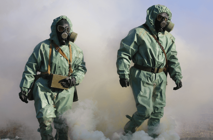 Полевой выход воинов-химиков
