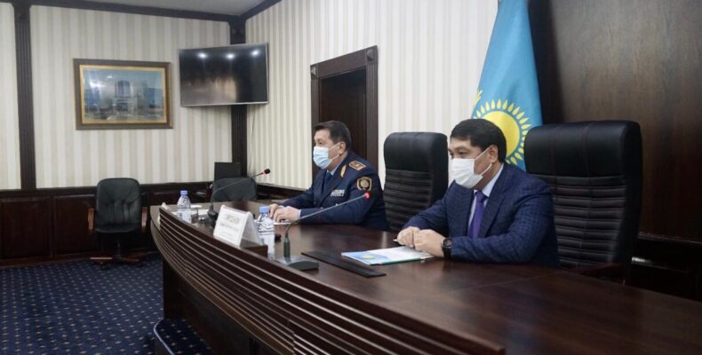 Министр внутренних дел РК Сакен Сарсенов прибыл с визитом в Жамбылскую область