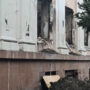 Как в Таразе восстанавливают полностью сгоревшее здание партии «Nur Otan» — фоторепортаж