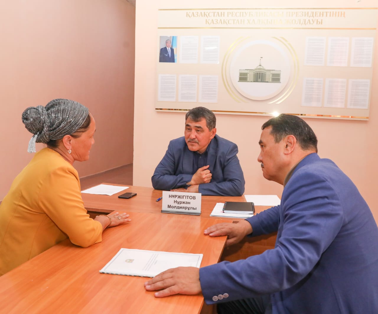 Нуржан Нуржигитов встретился с жителями сел Кордайского района