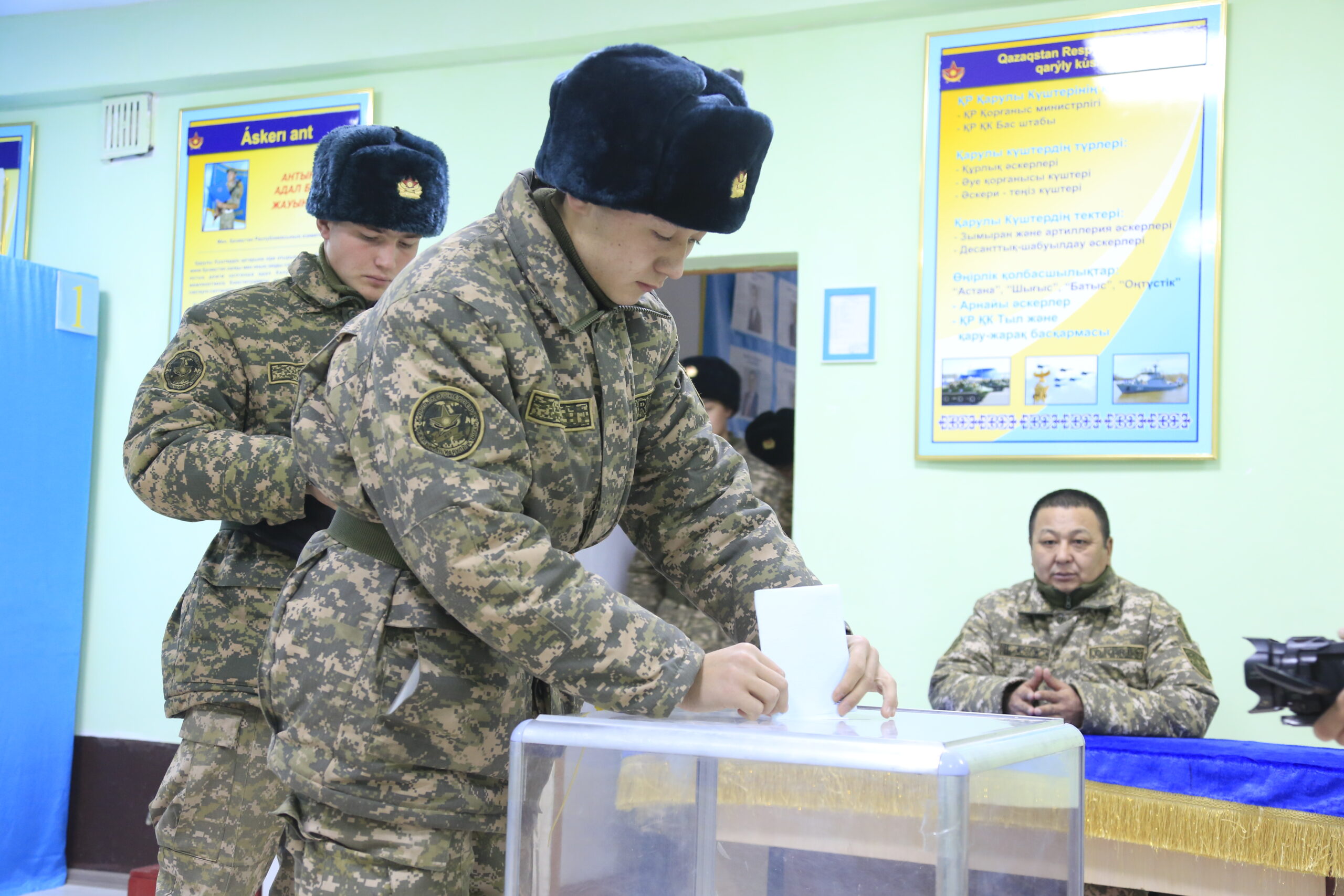 Как проголосовали военнослужащие в Жамбылской области