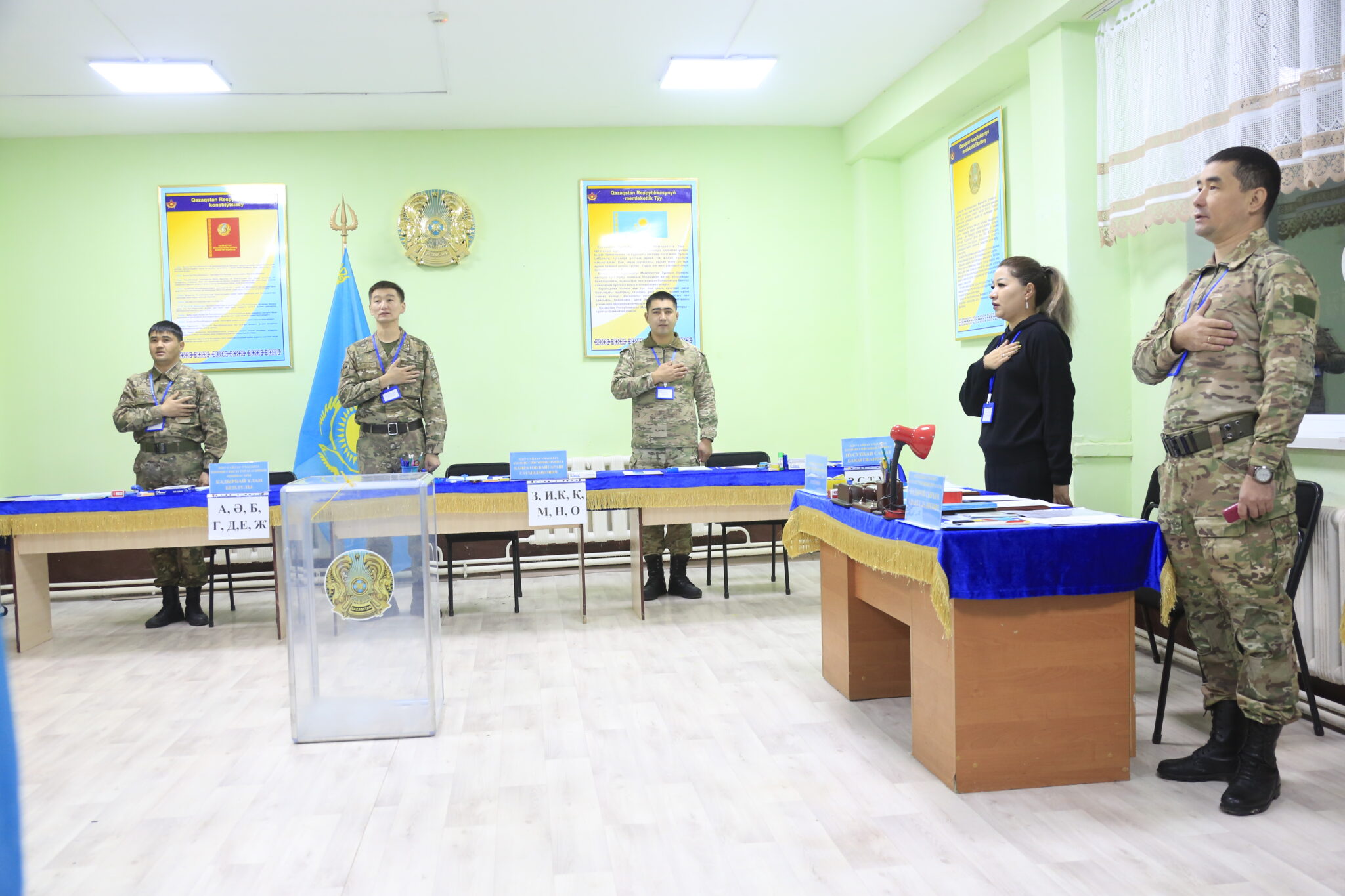 Как проголосовали военнослужащие в Жамбылской области