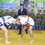 Соревнования по қазақ күресі прошли среди военных Жамбылской области