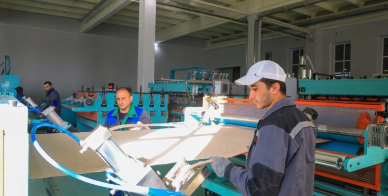 Эко-завод по производству гофрокартона открыли в Жамбылской области